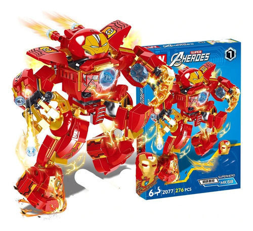 Building Iron Man Avengers Bloques Armables Construccion