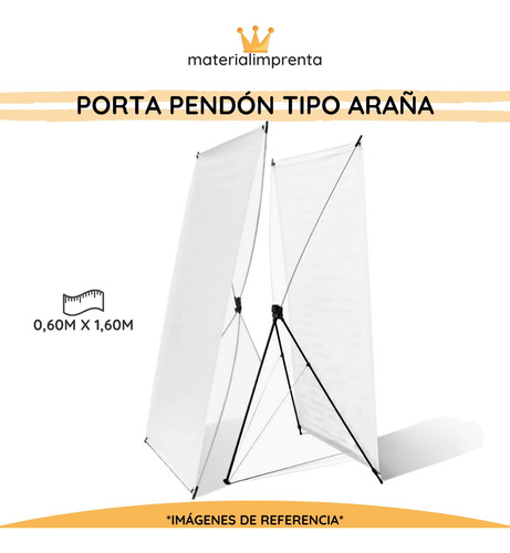 Porta Pendón Tipo Araña Sin Impresión