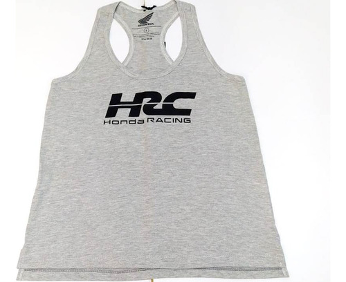 Remera Mujer Musculosa Hrc Gris T. S Orig Honda Centro Motos