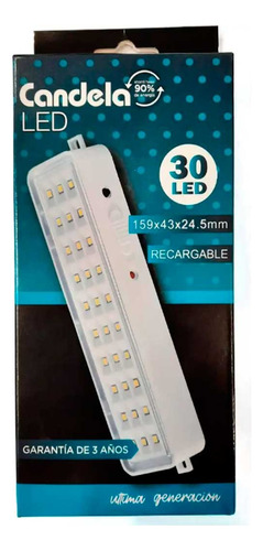 Luz De Emergencia 30 Led Fria 5hs Autonomia 2 Potencias