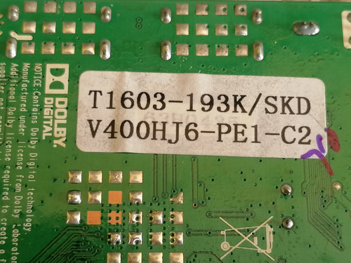 Main Sansui Smx4019 Cv3393bh-u39 (Usado)