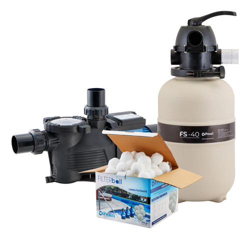 Combo Filtrado Piscina + Bomba Pearl - 40mil Litros 0.33 Hp