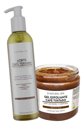 Kit Gel Exfoliante Y Aceite De Café Tostado