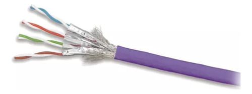 Bobina De Cable S/ftp Categoria 7a 100% Cobre Indoor Violet