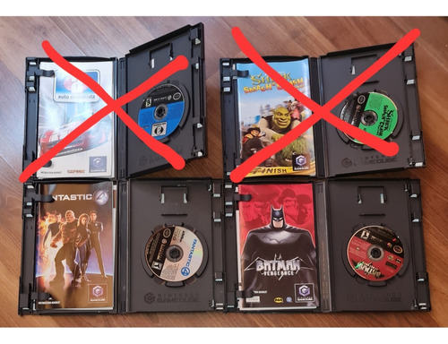2 Juegos Gamecube , Batman, ,4 Fantasticos (Usado)