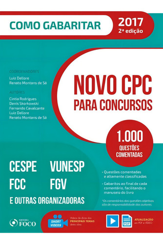 Cpc Para Concursos 1.000 Questões Comentadas