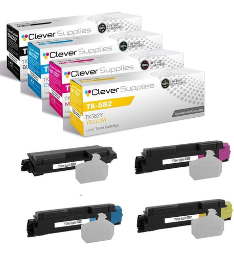 Toner Kyocera, Tk-582, Negro, Colores, Alternativo, Fs-c5150