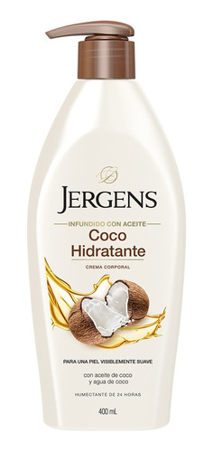 Jergens Crema Corporal Coco Hidratante 400ml