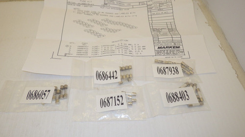 Markem Imaje 0688415 Fuse Kit 0688403, 0686442, 0687 Ccs