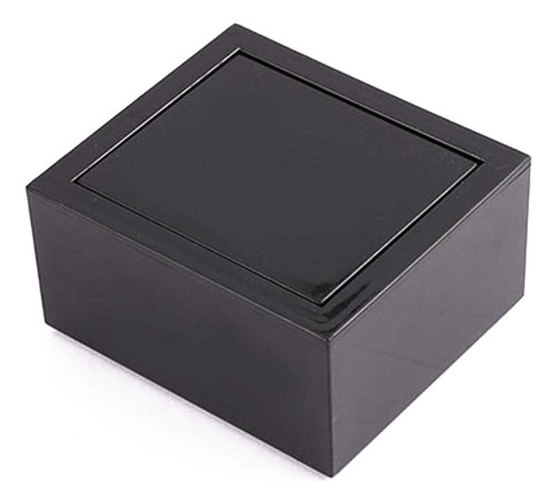 Caja De Mancuernas Giratorias Con Tapa Negra Para Joyas Port