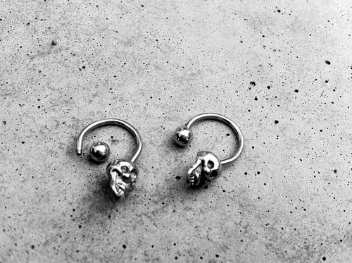 Piercing De Calavera Acero, Aro Para Ombligo, Oreja O Nariz