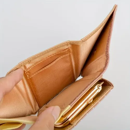 Zz Portfólios De Couro Sintético De Três Dobras Para Yy | MercadoLivre