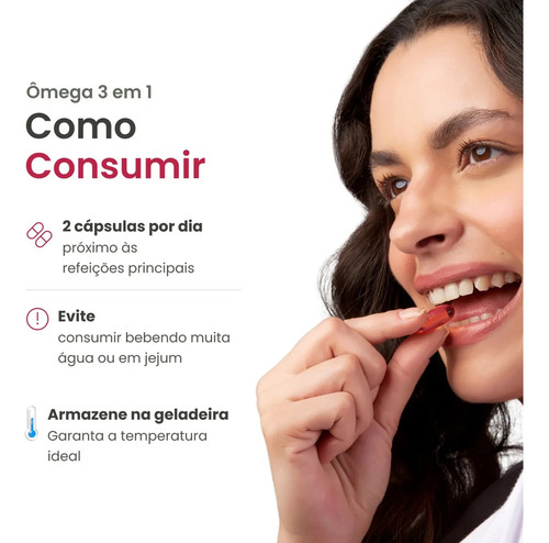 Omg 3 Em 1 - Omg, Coq10 E Vitd Sem Sabor