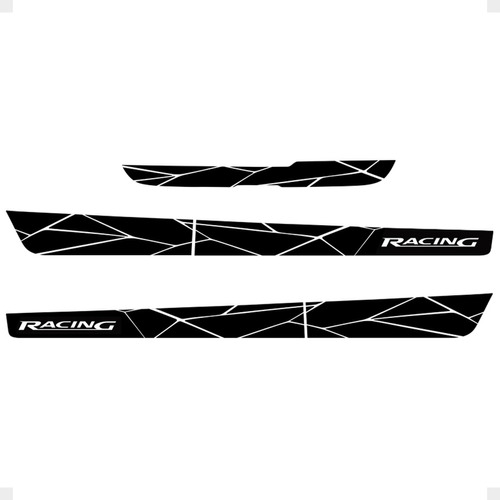 Faixa Compatível Ka Hatch Racing 15/ Lateral Traseiro Preto