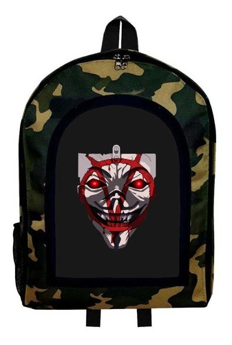 Mochila Camuflada V De Venganza Nueva Colección Modelo 40