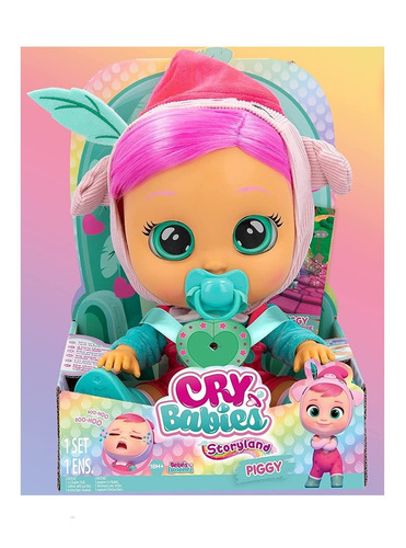 Imagen 2 de 3 de Cry Babies Storyland Piggy Imc Toys 81932imaz