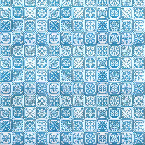 4 Toalha Mesa Tnt Festa Estampado Azulejo Portu Redonda