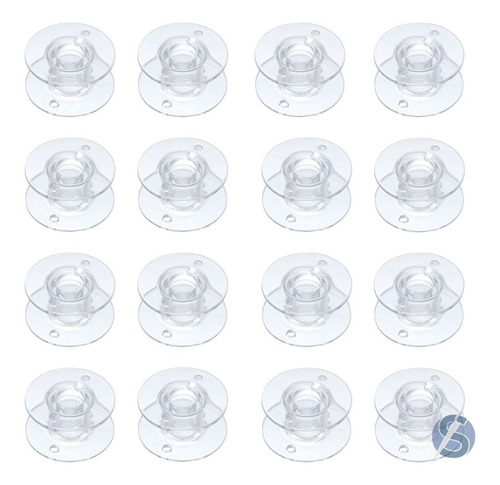Kit Com 10 Bobinas Altas De Plástico Para Máquina Domestica