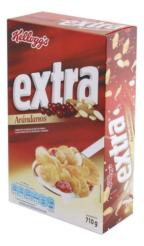 Cereal Extra Kellogs Kellog's Arandano Con Almendras Caja Grande De 710 Gramos Desayuno Cena Negocio Snack Botana Bocadillo Zucaritas