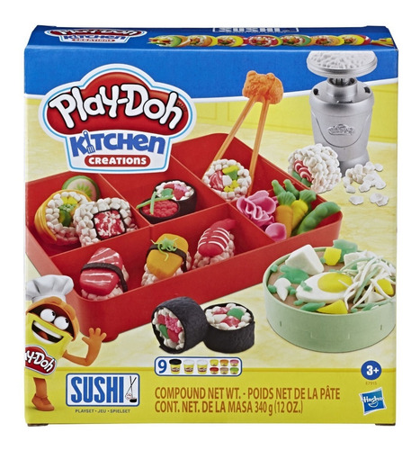 Massinha Play Doh Sushi Comidinha Japonesa - Hasbro E7915