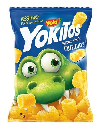 Salgadinho de Milho Queijo Tubinho Yoki Yokitos Pacote 45g