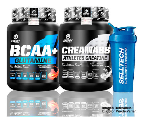 Energy Nutrition Creatina 500gr+bcaa+glutamine 500gfruit