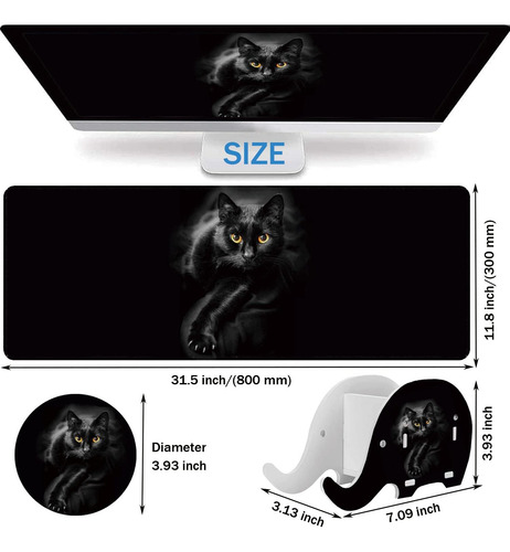 Gaming Gaming Mouse Pad + Pen Soporter Telephera + Coaster S