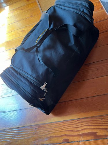Valija Mochila Xxl C Ruedas Y Manija Viaje Convertible Negro Lisa (Usado)