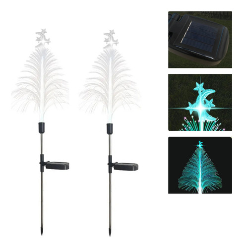 Aaluces Solares De Fibra Óptica Para Árbol De Navidad Con Fo