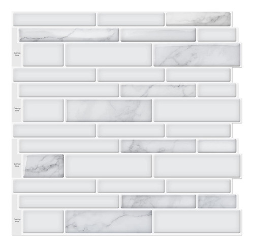 10sheet Premium Stick On Kitchen Backsplash Tiles, 12  ...