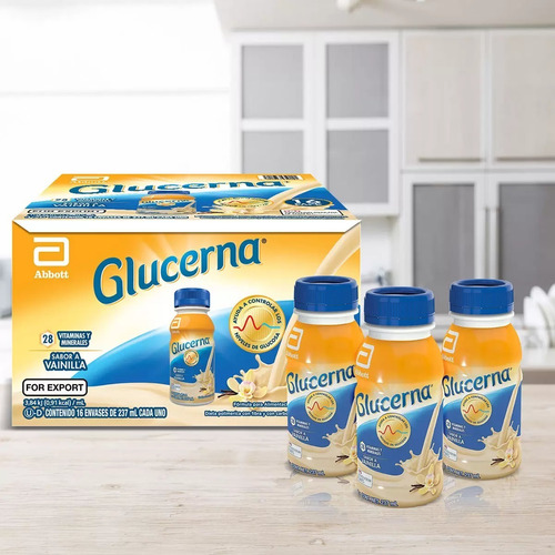 Glucerna Chocolate 237ml Cja 16pz  Para Tratamiento Diabetes