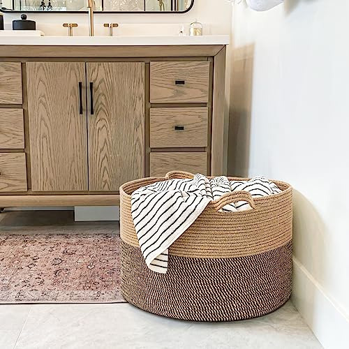 Cesta De Almacenamiento De Mimbre Extra Grande 83l