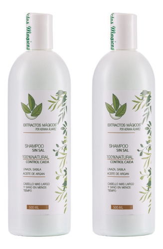 2 Shampoo Sin Sal Prevención Caída Extractos Mágicos