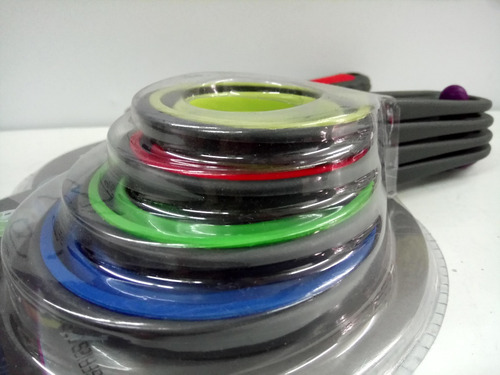 Imagen 6 de 7 de Set De Cucharas Medidoras De Silicona Plegables X 8 Medidas