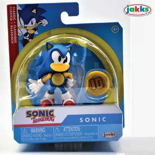 Boneco Sonic Jakks Pacific Sonic Classico Moeda 10