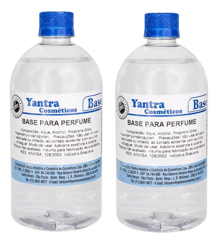 Kit 2 Base Pronta Para Perfume Yantra 1 Litro