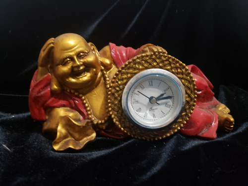 Feng Shui Buda En Arte Barroco Con Reloj