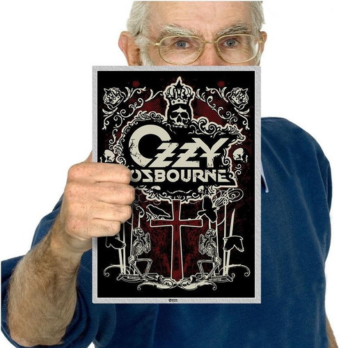 Placas Rock Legend Ozzy Osbourne Black Sabbath Tam A4 44