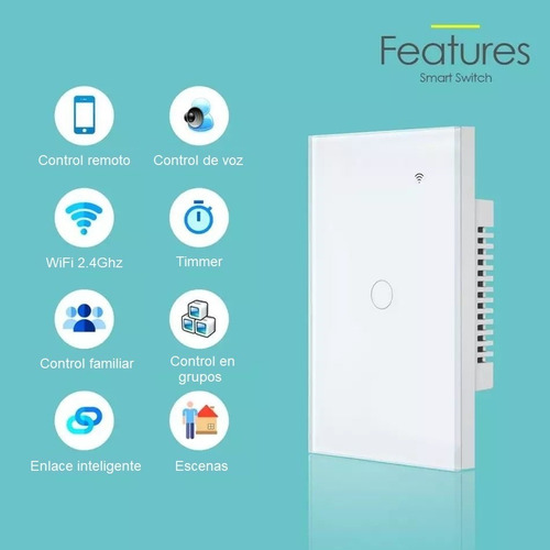 Imagen 6 de 8 de Interruptor Inteligente 1 Canal Homekit, Alexa & Google