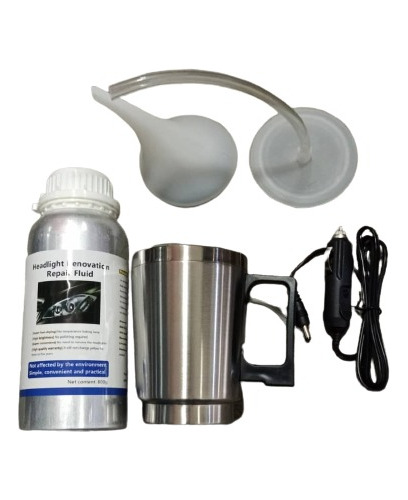 Kit Para Restaurar Y Pulir Faros Con Polimero Liquido