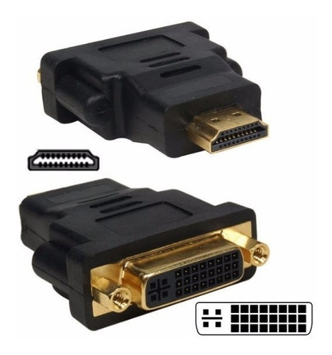 Adaptador Dvi 24+5 Hembra A Hdmi Macho Jwk