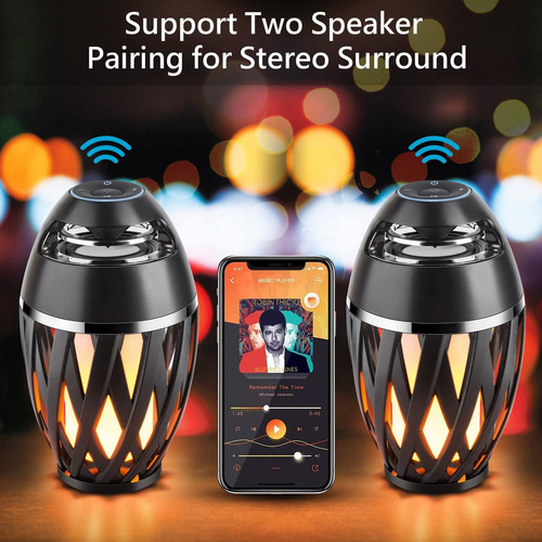 Tioneger Flame Altavoces Bluetooth Para Exteriores, Altavoz