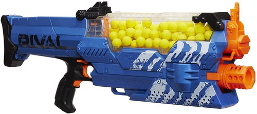 Nerf Rival Nemesis Mxvii-10k, Azul (blue) Con 100 Municiones