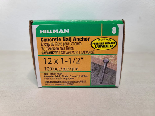 H Professional Quality Concrete Uña Anchor Pieces