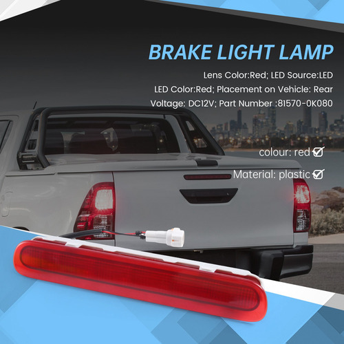 Lámpara Led De Tercer Freno Para Portón Trasero De Coche Par