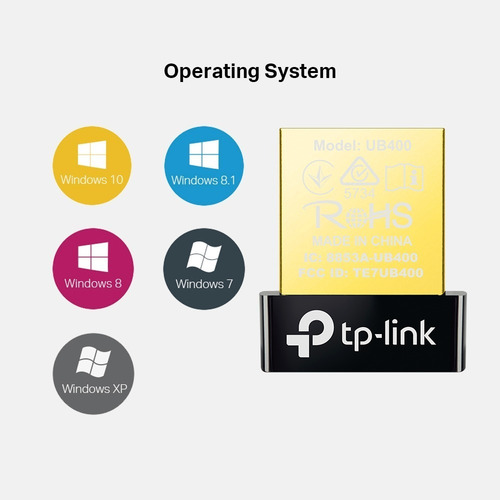 Adaptador Bluetooth Tp Link Ub400 Nano Usb Receptor Bt 4.0