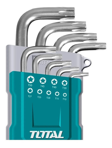 Juego Llaves Allen Torx T10 A T15 Total 9 Pz Industrial