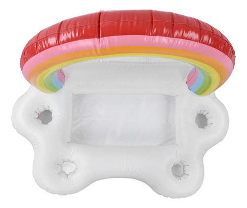Water Fun Decorations Inflatable Rainbow Drink Holder
