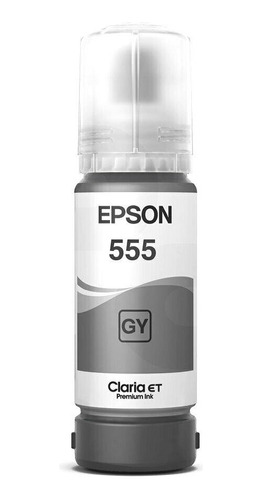 Tinta Original Epson T555 Gris Base Agua Dye L8160 L8180