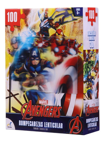 Rompecabezas Lenticular 3d  Avengers Mod.jca-3092t Novelty®